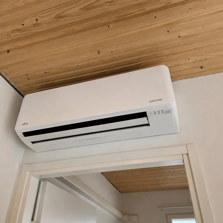 Fujitsu Slim Excellence 12 -ilmalämpöpumpun asennus Porvoossa