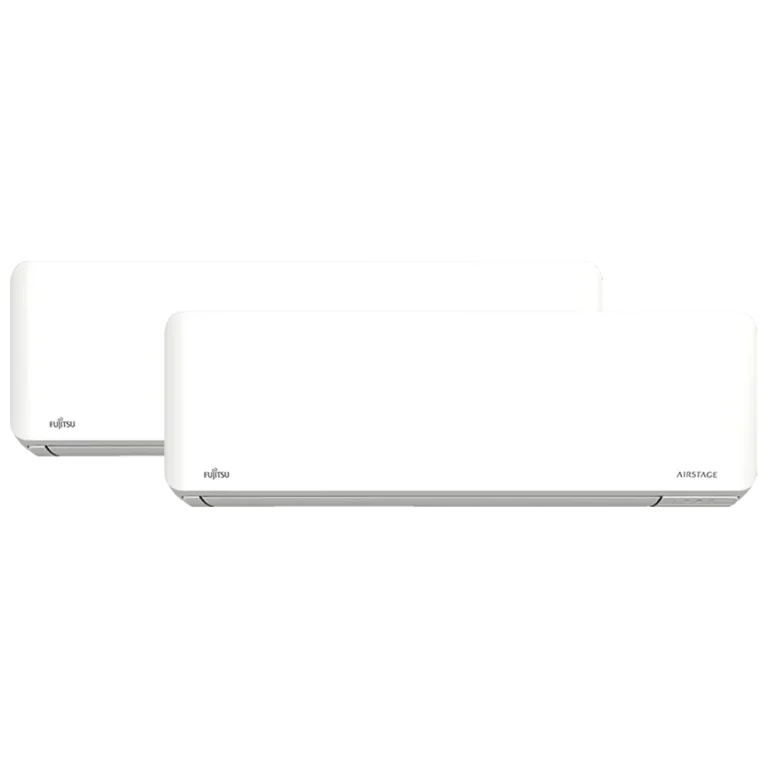 Fujitsu Standard Multisplit valkoinen kahden ilmalämpöpumpun setti
